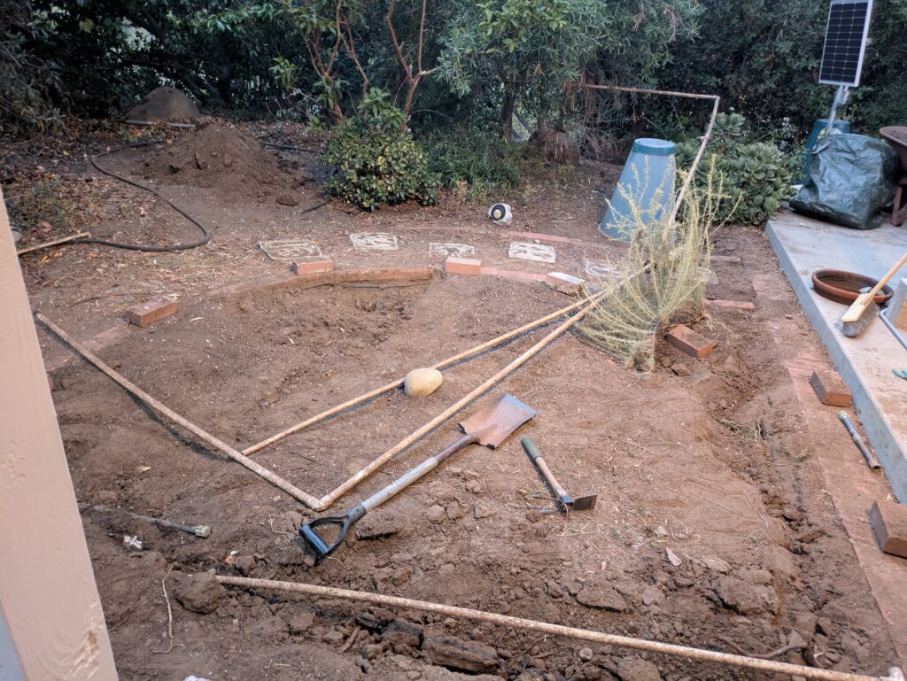 Removing Old Irrigation Pipes