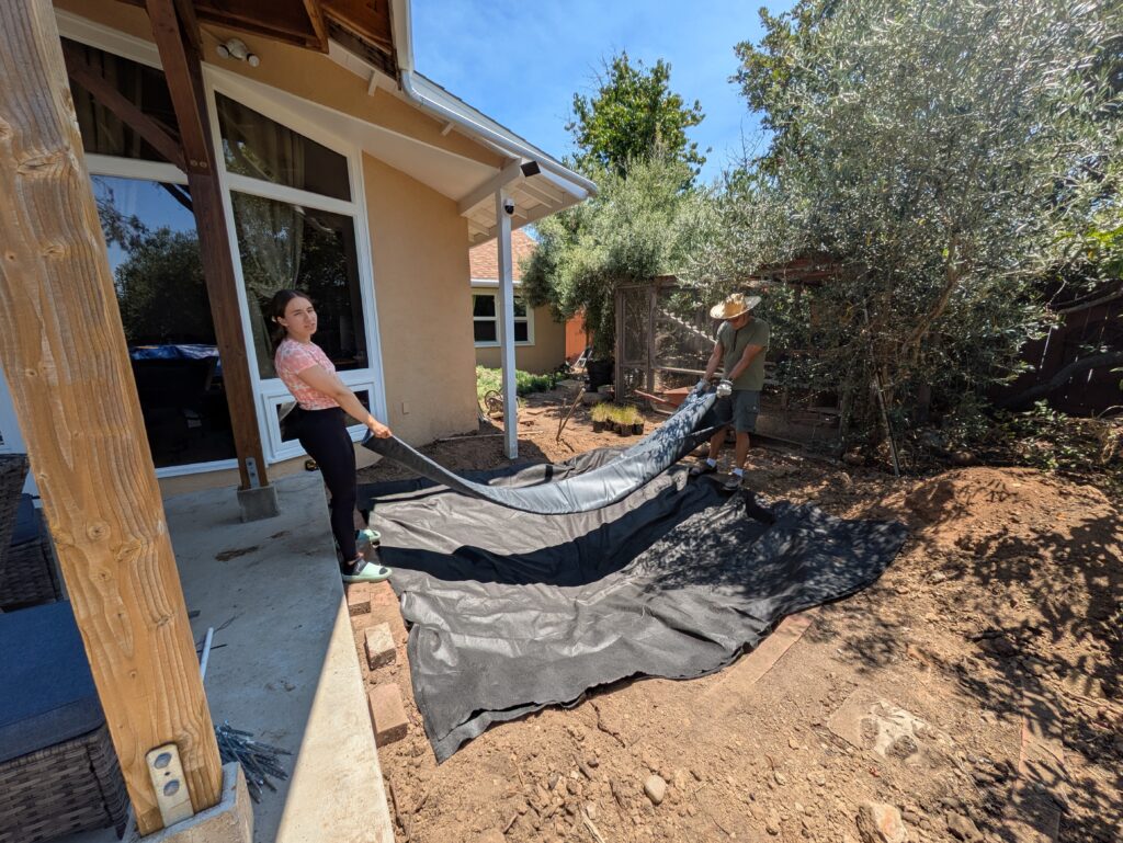 Placing Aquatic Safe Liner